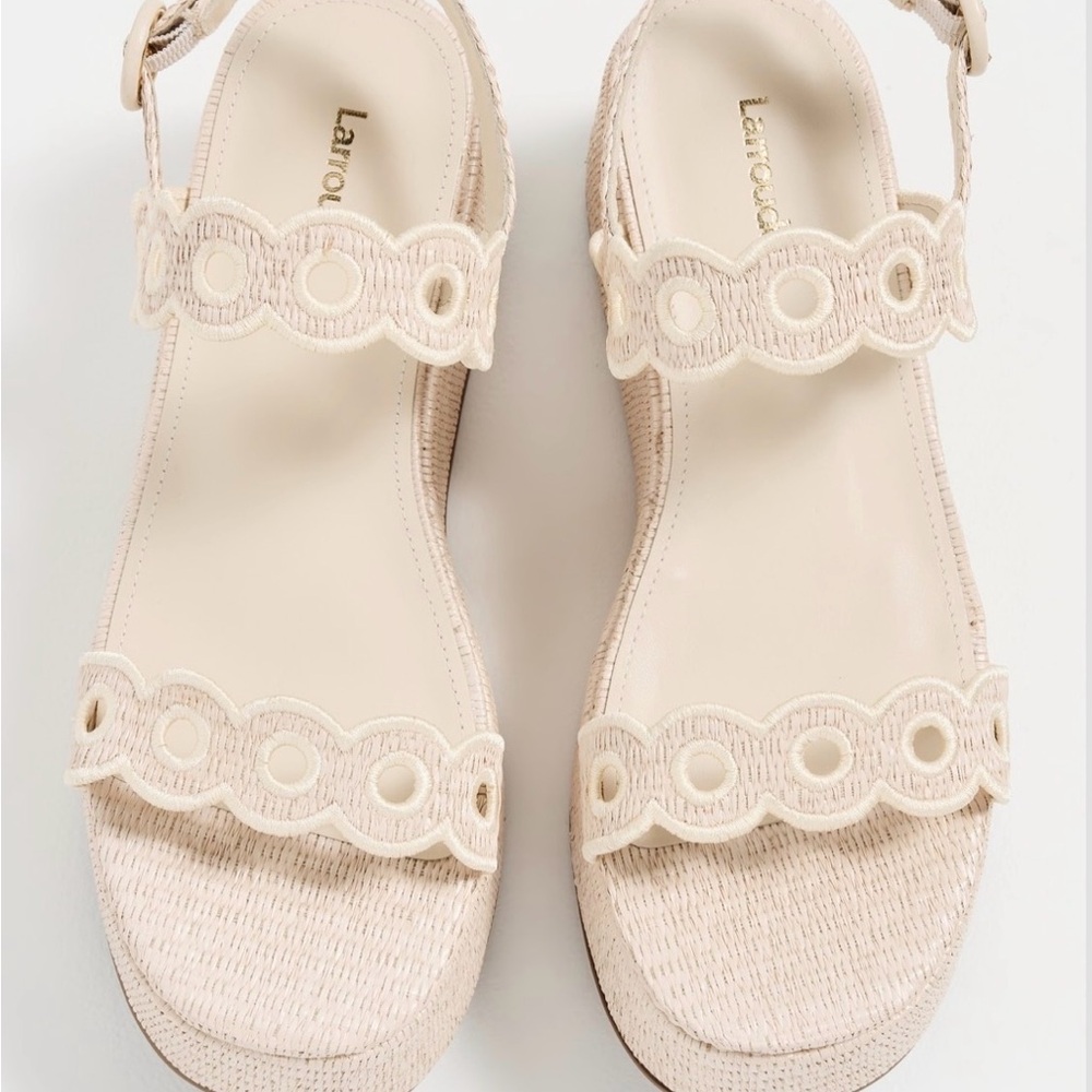 Larroudé
Florence Broderie Flatforms Platform Sandals size 11 NWOT - Picture 5 of 10
